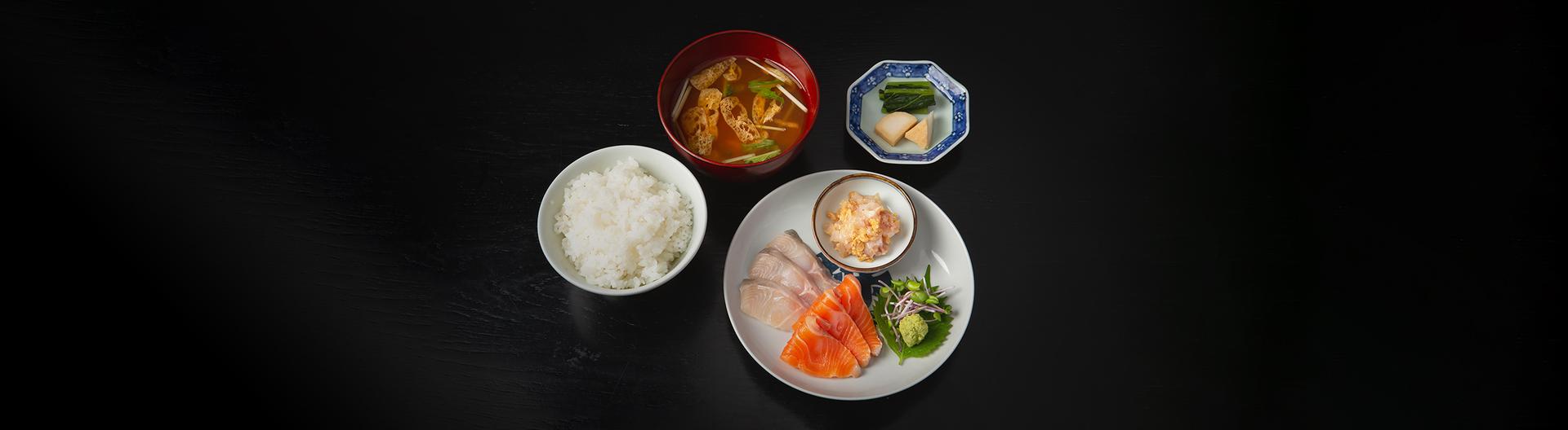 信州サーモンと大王イワナのお造り 川魚のなめろう付き